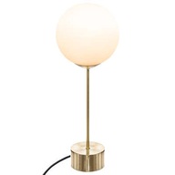 Zlatá lampa DORIS kovový stolík, kancelária 43 cm