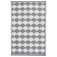 Vonkajší koberec, 180x121 cm, šedo-biely, OC24