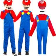 SUPER MARIO OUTFIT, CHLAPČENSKÉ ŠATY, PROMOVÝ KOSTÝM 4v1, KLOBÚK, fúzy SUPER MARIO OUTFIT, CHLAPČENSKÉ ŠATY, PROMOVÝ KOSTÝM 4v1, KLOBÚK, fúzy
