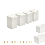 4x NÁBYTKOVÁ NOHA NASTAVITEĽNÁ NOHA 6 CM BIELA 4x NÁBYTKOVÁ NOHA NASTAVITEĽNÁ NOHA 6 CM BIELA