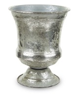 Kryt na pohár kovová váza starostrieborná z06b