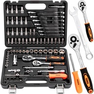 SADA NÁRADIA KOMBINOVANÉ KĽÚČE NÁSTROJOVÉ SKRUTKOVAČE BITKY 1/4" 3/8" 82 SADA NÁRADIA KOMBINOVANÉ KĽÚČE NÁSTROJOVÉ SKRUTKOVAČE BITKY 1/4" 3/8" 82