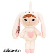 Krémový králik 30 cm - bábika Metoo s menom