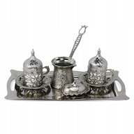 Kávová súprava (v celku) pre 2 osoby SILVER Türkiye Crucible