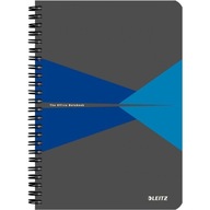 LEITZ OFFICE NOTEBOOK A5/90K KONTROLOVANÝ, MODRÁ