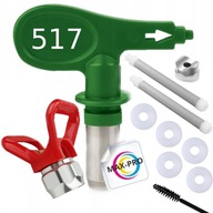 Nízkotlaková lakovacia tryska 517 HEA kryt trysky Reverse RAC V + Freebies Nízkotlaková lakovacia tryska 517 HEA kryt trysky Reverse RAC V + Freebies