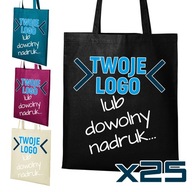 25x nákupná taška s vlastnou potlačou/logom