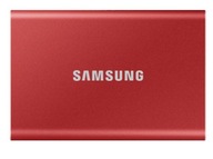 Externý pevný disk Samsung T7 500 GB USB 3.2 Gen.2 červený
