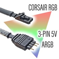 Adaptér Corsair 3pin aRGB WS2812B ll120 ql120 hydr.