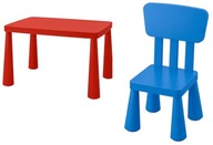IKEA MAMMUT Detský stôl + stolička