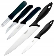 Sada 5 ks nožov s škrabkou Nože Fiskars Essential Sada 5 ks nožov s škrabkou Nože Fiskars Essential