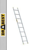Profesionálny 8-stupňový hliníkový rebrík DRABEST + HÁK