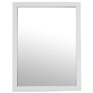 Obdĺžnikové kúpeľňové zrkadlo Basic biele 34x44cm