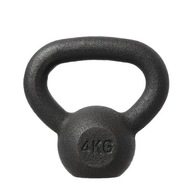 KETTLEBELL Black 4kg HMS Solid TRÉNING