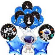SADA VESMÍRNYCH BALÓNOV ASTRONAUT NARODENINY 15 KS SADA VESMÍRNYCH BALÓNOV ASTRONAUT NARODENINY 15 KS