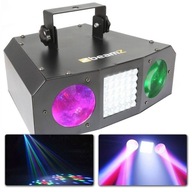 2v1 RGBW LED reflektor 30W party stroboskop