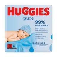 HUGGIES Pure Triplo vlhčené obrúsky 3x 168 ks HUGGIES Pure Triplo vlhčené obrúsky 3x 168 ks