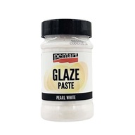 GLAZE PASTE hrubá metalická perleťová biela 100ml - Pentart GLAZE PASTE hrubá metalická perleťová biela 100ml - Pentart