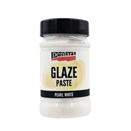 GLAZE PASTE hrubá metalická perleťová biela 100ml - Pentart