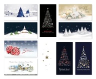 Obchodné vianočné pohľadnice pre firmy s textom ZLT