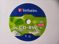 Verbatim CD-RW 700MB x4-x12 5ks CD obálka