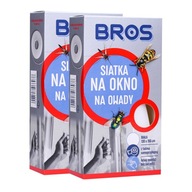 2x BROS OKENNÁ SIEŤ 130x150 cm BIELA ​​SIEŤKA PROTI KOMÁROM