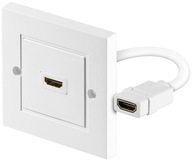 Pozlátená nástenná zásuvka HDMI