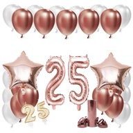 25. NARODENINY SADA BALÓNOV Z RUŽOVÉHO ZLATA 25. VÝROČIE SVADBY Z RUŽOVÉHO ZLATA 25. NARODENINY SADA BALÓNOV Z RUŽOVÉHO ZLATA 25. VÝROČIE SVADBY Z RUŽOVÉHO ZLATA