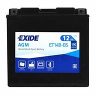 EXIDE ET14B-BS / YT14B-4 12V 12Ah 190A L+ EXIDE ET14B-BS / YT14B-4 12V 12Ah 190A L+