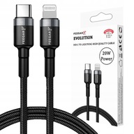 Feegar USB-C LIGHTNING CABLE pre iPhone iPad PD 20W Feegar USB-C LIGHTNING CABLE pre iPhone iPad PD 20W