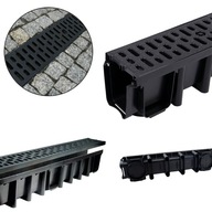 Lineárny odtokový žľab 1,5T Plast 1M V=148mm Lineárny odtokový žľab 1,5T Plast 1M V=148mm