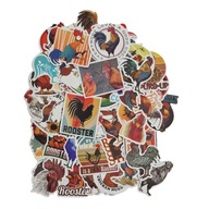 StickerBomb Sada samolepiek sliepky Kohút StickerBomb Sada samolepiek sliepky Kohút