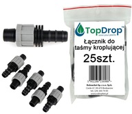 Konektor pre odkvapkávaciu pásku a odkvapkávaciu hadicu, 16mm zátka, 25 ks