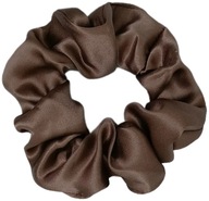 SILK gumička do vlasov - SILK Scrunchie - 100% SILK - hnedá SILK gumička do vlasov - SILK Scrunchie - 100% SILK - hnedá