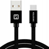 Rýchle nabíjanie USB - USB-C kábel 2m SWISSTEN Rýchle nabíjanie USB - USB-C kábel 2m SWISSTEN