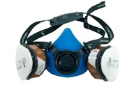 Ochranná plynová maska ​​s dymovými filtrami