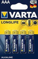 Varta LR03P AAA Longlife napájacia batéria 4 ks