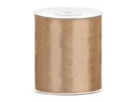 Zlatá saténová stuha stuha 100 mm/25m Party Deco 10cm Zlatá saténová stuha stuha 100 mm/25m Party Deco 10cm