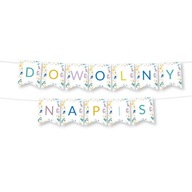 BANNER AKÉKOĽVEK PÍSMENO prispôsobená girlanda dinosaurov - maximálne 20 ZNAKOV BANNER AKÉKOĽVEK PÍSMENO prispôsobená girlanda dinosaurov - maximálne 20 ZNAKOV