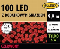 Reťaz na 100 LED vianočných stromčekov červená 9,9 m 6W Reťaz na 100 LED vianočných stromčekov červená 9,9 m 6W