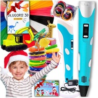 MAXi Pen 3D SET Darček pre DETSKÉHO CHLAPECKA 10 11 12 13 rokov + 109 m náplň MAXi Pen 3D SET Darček pre DETSKÉHO CHLAPECKA 10 11 12 13 rokov + 109 m náplň