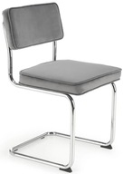 Stolička K510 Grey Grey Chrome Velour HALMAR Stolička K510 Grey Grey Chrome Velour HALMAR