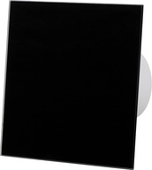 Kúpeľňový ventilátor, lesklé čierne sklo, FI100cm