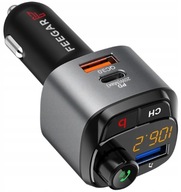 Feegar Q100 Pro Bluetooth FM vysielač QC 3.0 PD 38W podpora Pendrive Feegar Q100 Pro Bluetooth FM vysielač QC 3.0 PD 38W podpora Pendrive