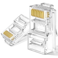 RJ45 INTERNETOVÉ KONEKTORY CAT5E 5U 100 ks RJ45 INTERNETOVÉ KONEKTORY CAT5E 5U 100 ks