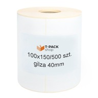 Termoetikety 100x150 500ks 40mm Termoetikety 100x150 500ks 40mm