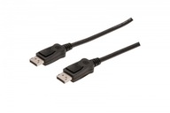DisplayPort kábel s príchytkami M/M čierny 2m