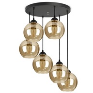 Sklenené závesné svietidlo Stropný luster LED gule Sklenené závesné svietidlo Stropný luster LED gule