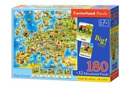 PUZZLE Mapa Európy-Vzdelávanie E-227 PUZZLE Mapa Európy-Vzdelávanie E-227