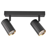 LED SVETLOMETNÝ PÁS BODOVÉ SVIETIDLO MODERNÉ ČIERNO-ZLATÉ 2xGU10 LED SVETLOMETNÝ PÁS BODOVÉ SVIETIDLO MODERNÉ ČIERNO-ZLATÉ 2xGU10